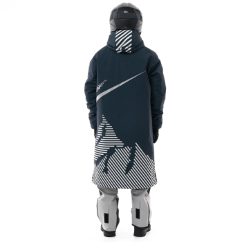 Плащ зимний мужской, бренд DF, RACE COAT Man Black — White (черно-белый) — изображение 2