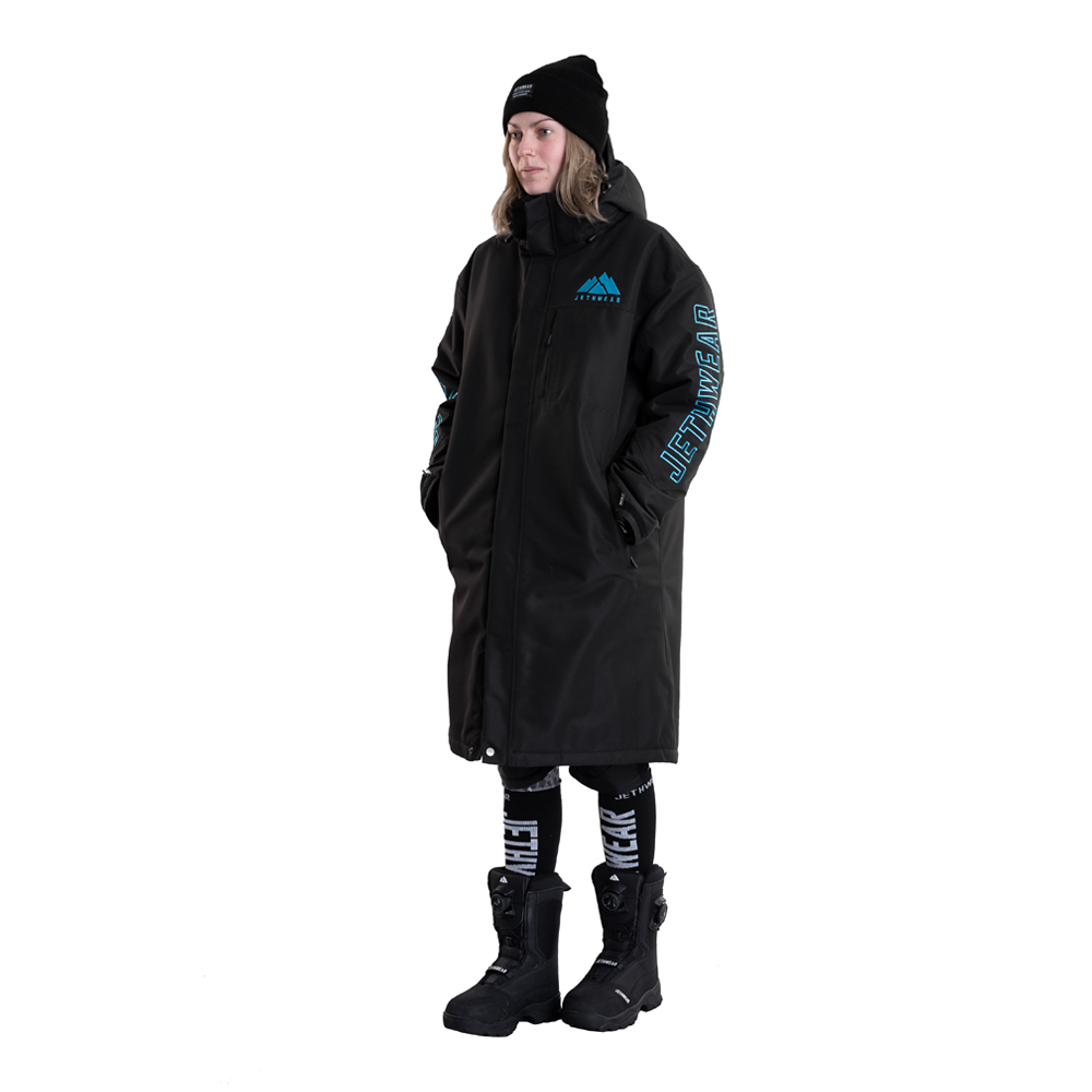 11 Пальто унисекс зимнее Jethwear PIT COAT с утеплителем (Black/Blue, S) — изображение 1