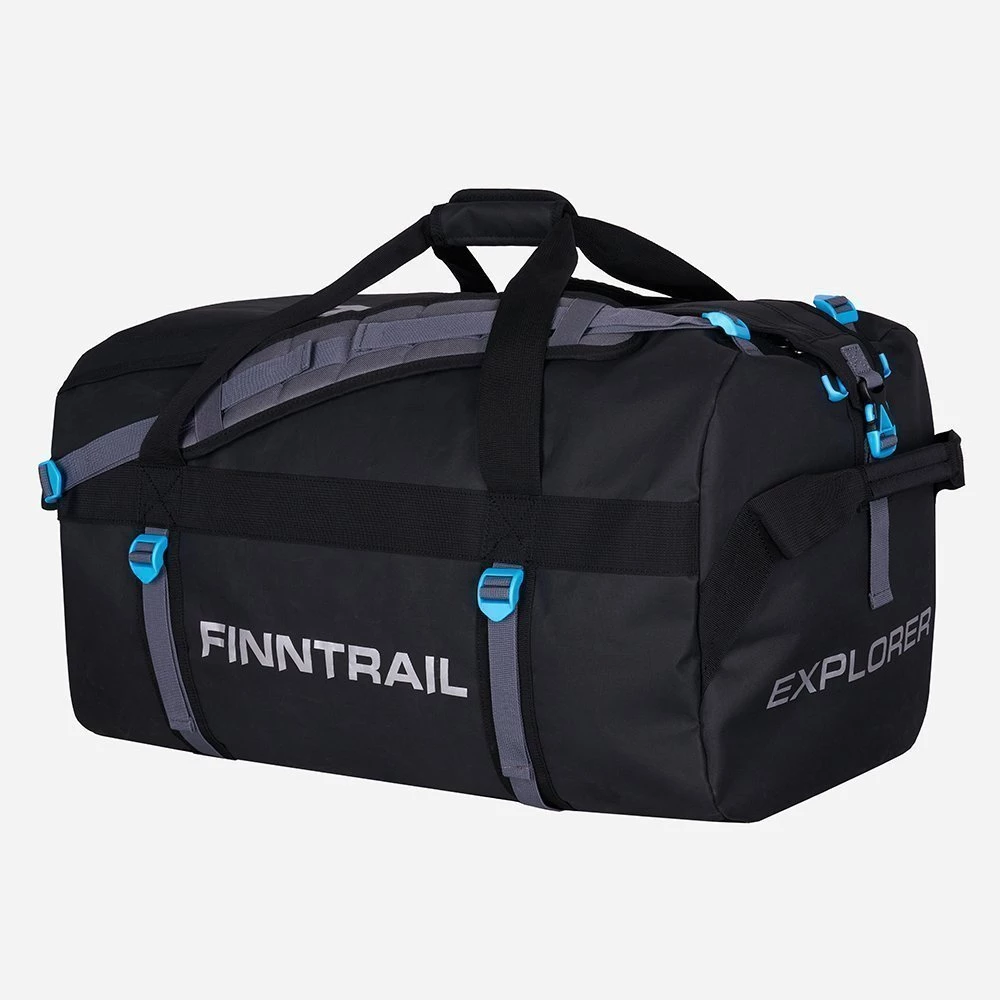 1nl4979a5ihdepz0skctyo6xtnhznl88 НЕПРОМОКАЕМАЯ СУМКА-РЮКЗАК FINNTRAIL EXPLORER BLACK 100 литров, морозостойкая, защита IP64 (черный) — изображение 1