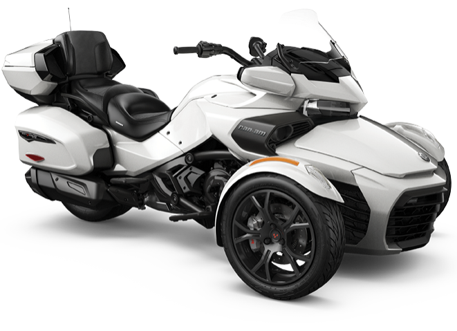 2019-spyder-f3-ltd-pearl-white 2019 Spyder F3 LTD Pearl White — изображение 1