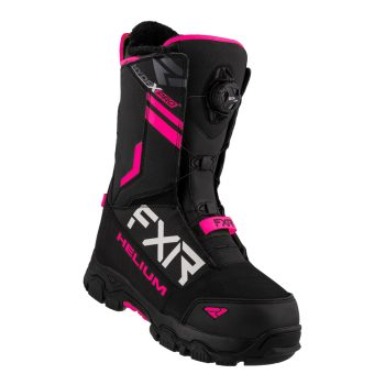Ботинки женские зимние FXR Helium BOA с утеплителем (Black/Fuchsia, черно-розовый)