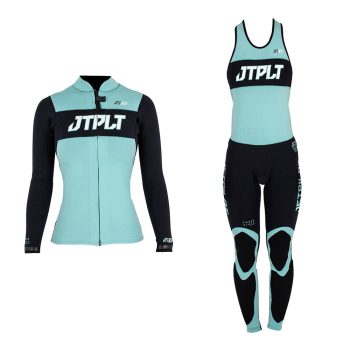 Комплект Женский гидрокостюм и гидрокуртка JetPilot RX (Black/Teal) — изображение 2