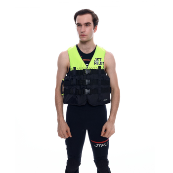 Жилет спортивный унисекс JetPilot Helium F/E Nylon Vest (Black/Yellow, черно-желтый) — изображение 2
