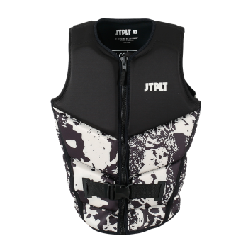 Жилет спасательный мужской JetPilot Freeride Eco F/E Vest (Concrete, черно-белый) — изображение 2
