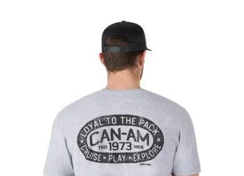 Кепка унисекс, одного размера Can-Am Loyal Flat Mesh Cap (черный) — изображение 2