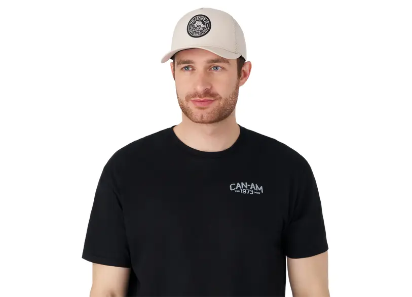 288144_03_ft_0864_1 Кепка унисекс, одного размера Can-Am Laser Cut Curved Cap (бежевый) — изображение 1