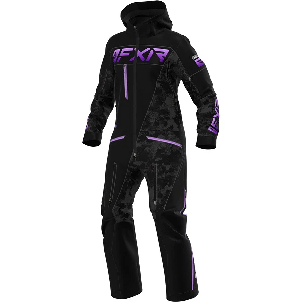 299 Комбинезон женский FXR Ranger Instinct без утеплителя (Black Camo/Lilac Fade, 2) р-р 2, черно-фиолетовый камо — изображение 1