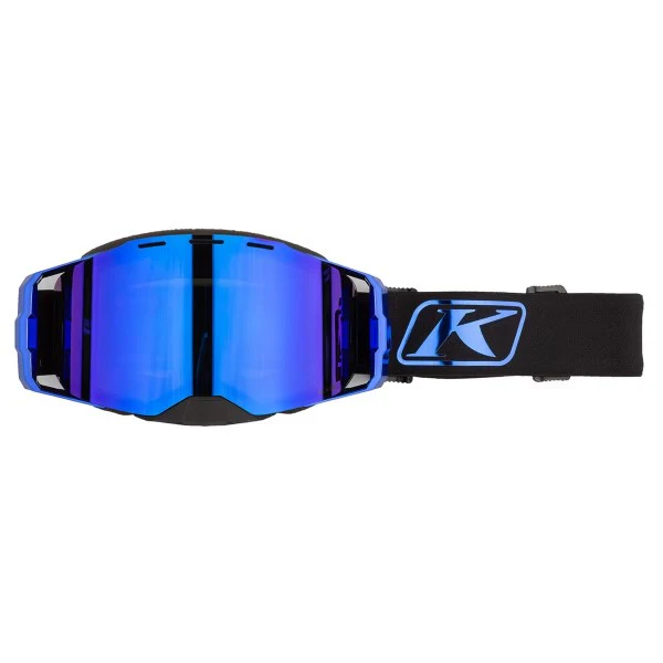 3188-000 Очки KLIM Edge Goggle Focus Blue Chrome Dark Smoke Blue Mirror (голубой) — изображение 1