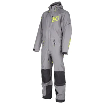 Комбинезон KLIM Ripsa Vapor One-Piece (Castlerock-Hi-Vis / Chili Pepper-Black / Asphalt - Black/ Monument - Black/ Rain Forest) ( серый-салатовый, красно-черный, черный асфальт, бетон, зеленый лес) — изображение 3