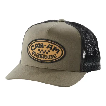 Кепка мужская, одного размера CAN-AM x Fasthouse Badge, армейский