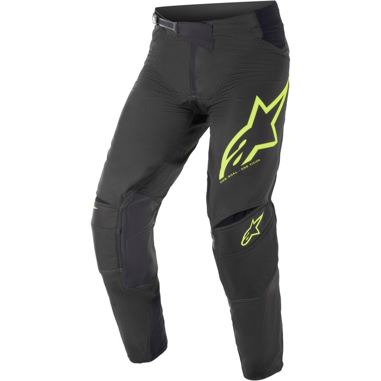 454545 ALPINESTARS Мотобрюки кроссовые мужские TECHSTAR FACTORY PANTS (черно-желтый, 155) — изображение 1