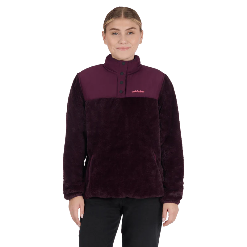 454810_40_ft_5608_4_dfdc5938-9ce5-4ab5-8003-128572200281 Кофта женская WOMEN’S PULLOVER FLEECE 1/4 SNAP PURPLE (фиолетовый) — изображение 1