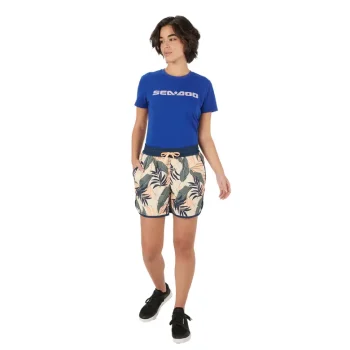 Шорты женские Sea-Doo Women's Core Beach 5” Short (листва 97, бирюза 76)