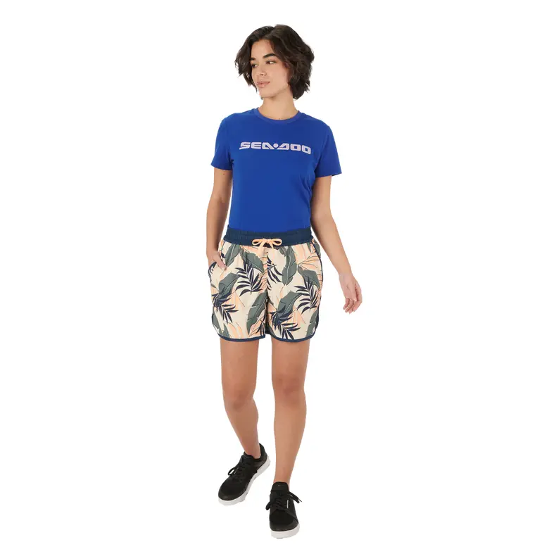 454924_97_ft_7741_1__5 Шорты женские Sea-Doo Women's Core Beach 5” Short (листва 97, бирюза 76) — изображение 1