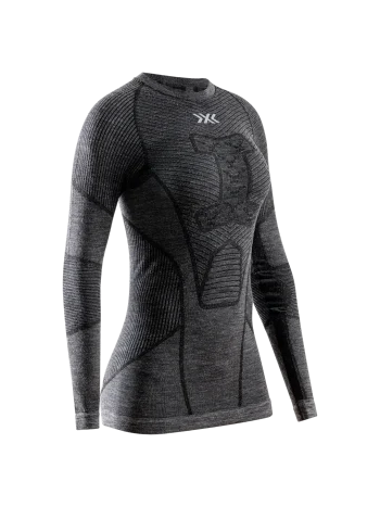 Футболка термобелье женское X-BIONIC® SYMBIO MERINO SHIRT LS WMN (XM-YTB2W24W) цвет: черный B001, серый G810