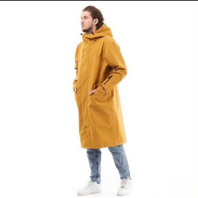 5411242409225555363 Дождевик КОЛЛАБОРАЦИЯ городской унисекс DF/F7 RAINCOAT 2.0 / 2024. Black, Blue, Yellow (черный, голубой, желтый) — изображение 1