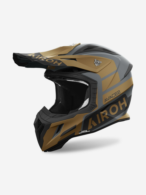 56569 Шлем унисекс AIROH AVIATOR ACE 2 SAKE GOLD MATT (золотой, р-р M) — изображение 1