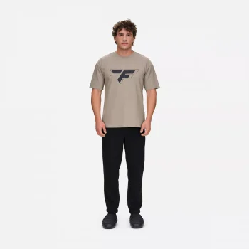 Футболка мужская Logo 6722 Olive/MiddleGrey (олива, серый) Finntrail