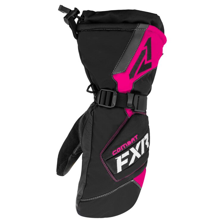 91 Рукавицы женские FXR Combat с утеплителем, Black/Fuchsia (черно-розовый, р-р XS) — изображение 1