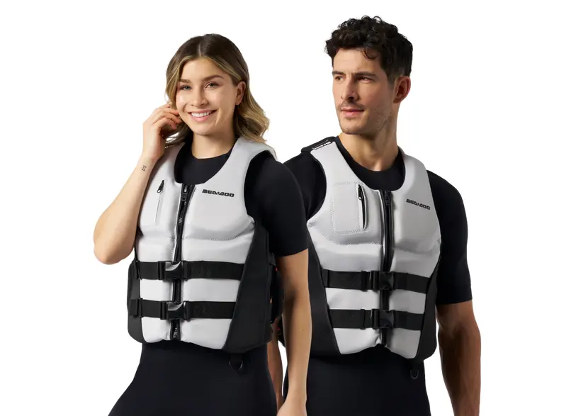 960009_08_1 Жилет поддерживающий унисекс Sea-Doo Wave Grip (черно-серый) — изображение 1
