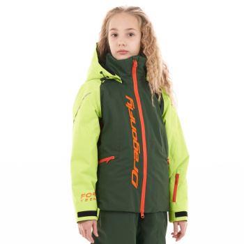 Куртка утепленная подростковая GRAVITY for Teen Green-Orange 2024 и Purple-Brown 2023 (р-ры:152-158,140-146) (зелено-оранжевая, фиолетово-коричневая) — изображение 2