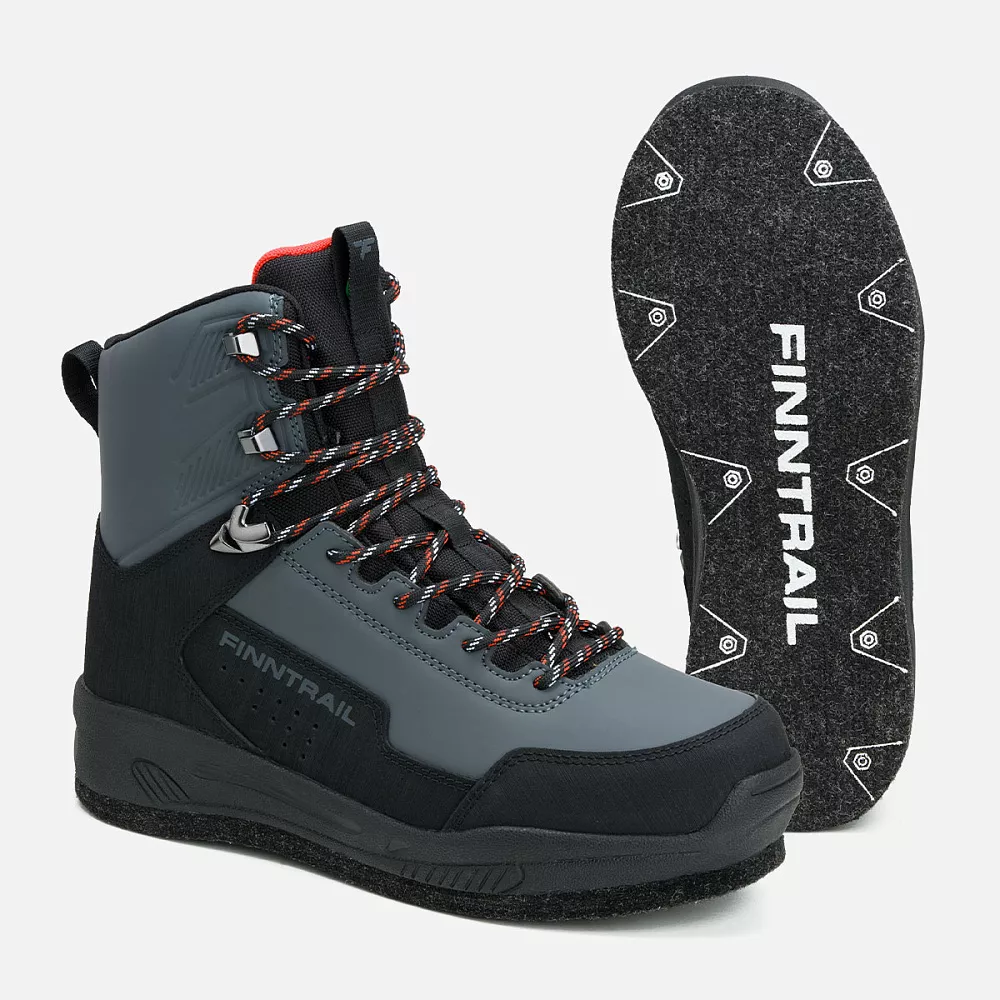 a7vca6aju2dqxom9i533afurr9voiihe Ботинки унисекс FINNTRAIL WADEMAN 5202 DARKGREY на войлочной подошве (темно-серый) — изображение 1