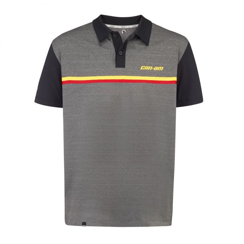 can-am-caliber-polo-heather-grey Футболка мужская Can-Am Caliber Polo — изображение 1