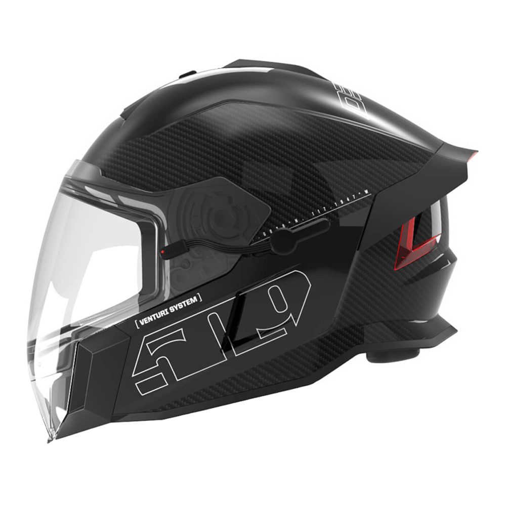 f01016200-002_2e7d071bd7086b904140792451318592 Шлем унисекс 509 Delta V Carbon Ignite с подогревом Legacy (черный, 3XL) — изображение 1