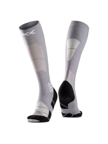 XS-WYPMW24U- Носки лыжные унисекс X-SOCKS® SKI PERFORM MERINO OTC (черно-серый, светло-серый) — изображение 2