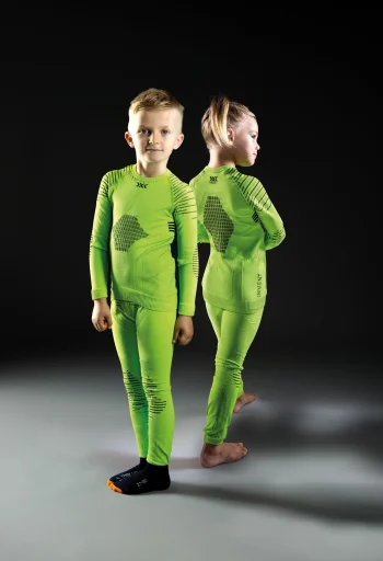 Брюки Термобелье Детское X-BIONIC® INVENT® 4.0 SHIRT ROUND NECK LG SL JR (IN-YP05W19J-O021), оранжевый/антрацит — изображение 2