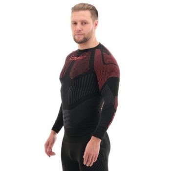 Термофутболка мужская DF 3DTHERMO RED с длинным рукавом (красный) — изображение 3
