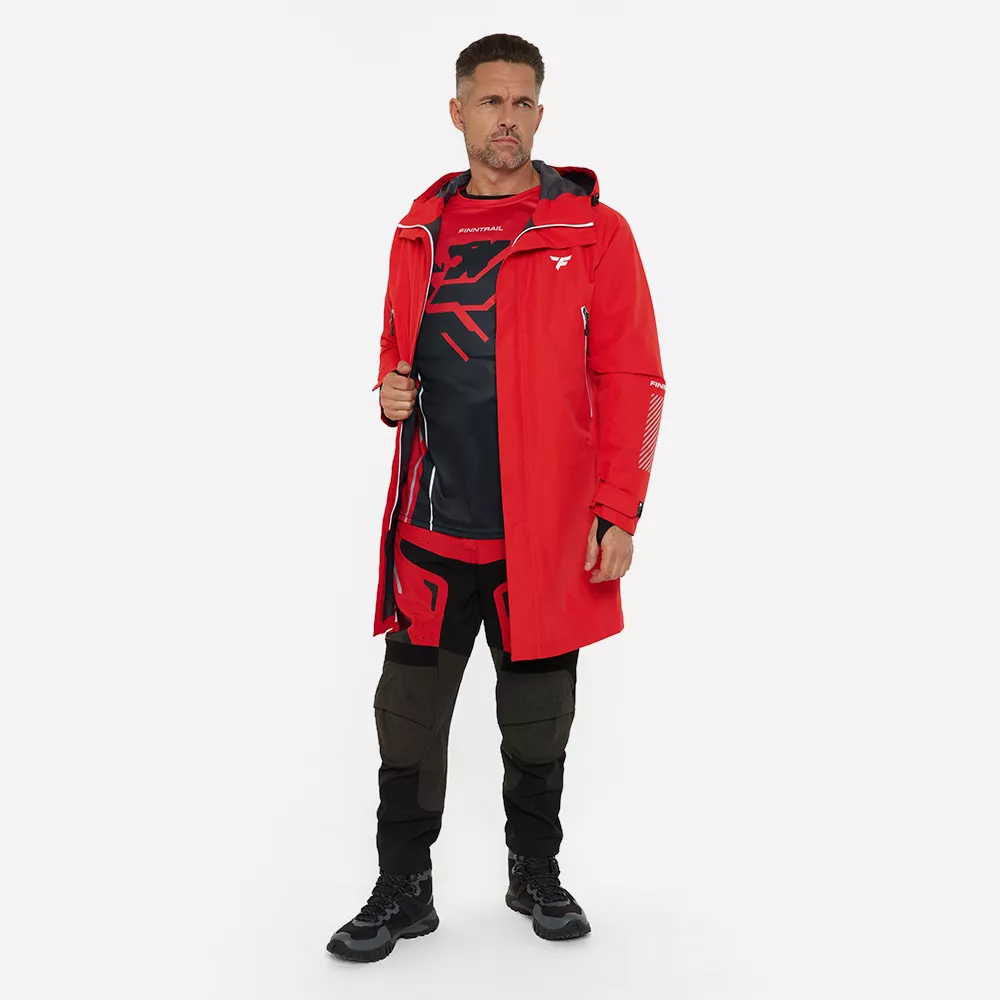lboo2vvvfxq88mkcstigfwcqzzddh27a Плащ мужской Finntrail DryCoat 4020 Red (красный) — изображение 1