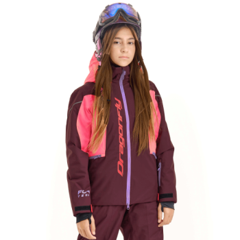 Куртка утепленная подростковая GRAVITY for Teen Green-Orange 2024 и Purple-Brown 2023 (р-ры:152-158,140-146) (зелено-оранжевая, фиолетово-коричневая)