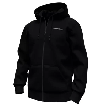 Худи мужской Logo Zip 6825 Black,  MiddleGrey (черный, серый) Finntrail — изображение 3