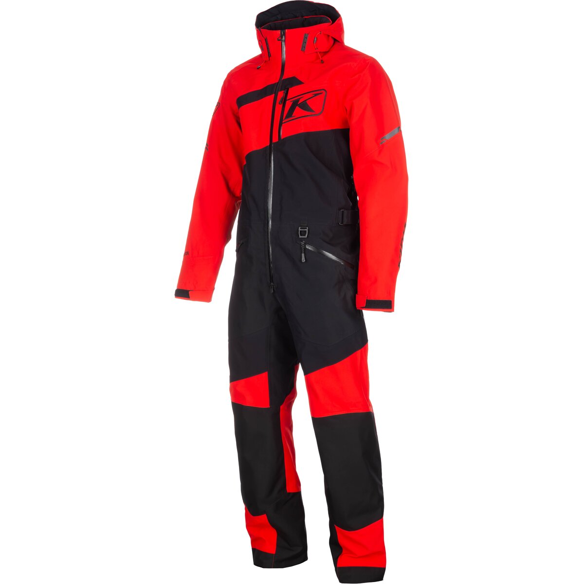 oe_33621fb59420113305840fe2a3d2b463dbfc8e0e Комбинезон KLIM Ripsa One-Piece Short (укороченная длина) Black — Fiery Red (красный) — изображение 1