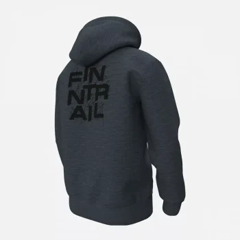 Худи мужской Logo Zip 6825 Black,  MiddleGrey (черный, серый) Finntrail — изображение 2