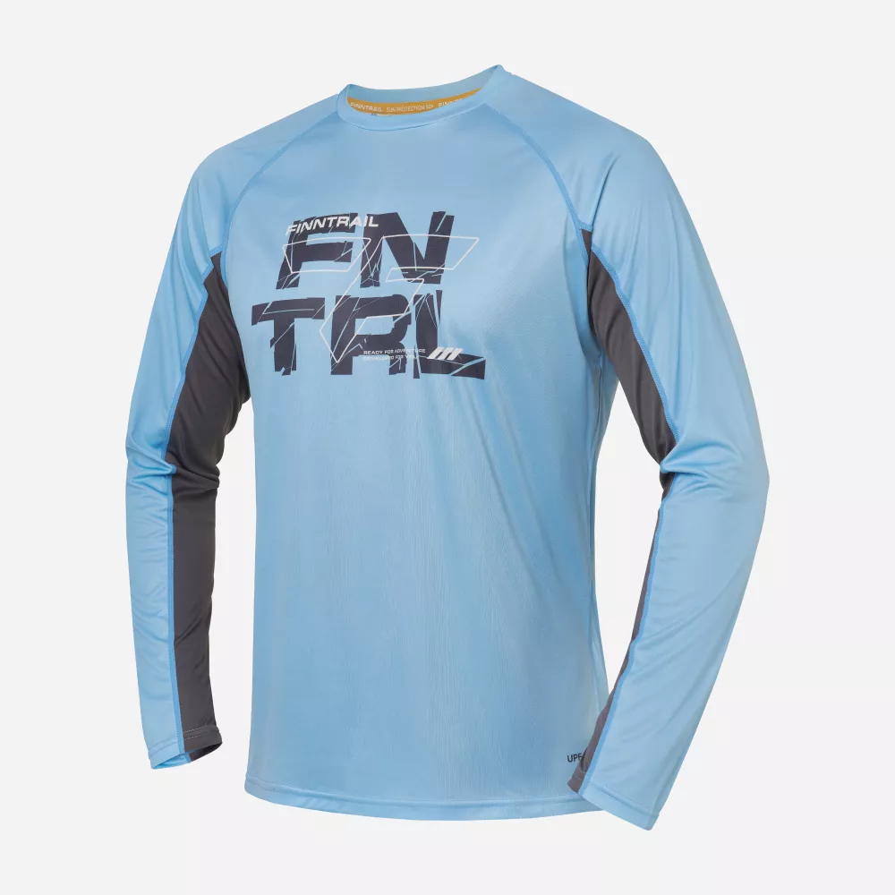 rlyf9zq22s18m45eof2oshkchs92xvm0 Лонгслив мужской Finntrail Wave Logo 6613 LightBlue, Grey (голубой, серый) — изображение 1