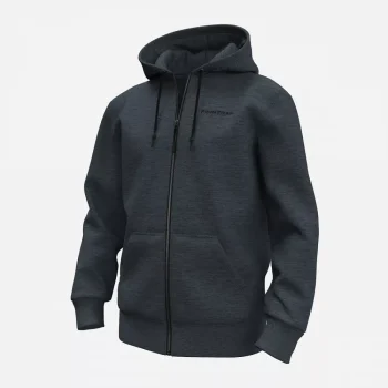 Худи мужской Logo Zip 6825 Black,  MiddleGrey (черный, серый) Finntrail