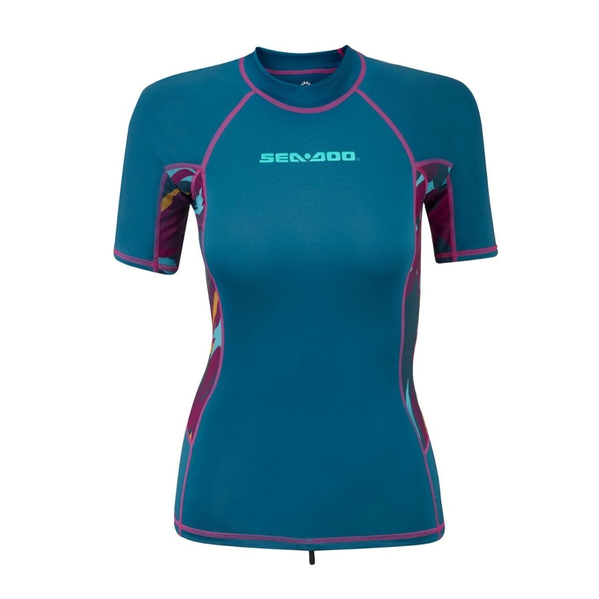 sea-doo-exotic-sea-doo-women-exotic-short-sleeve-rashguard-1 Футболка женская с коротким рукавом (рашгард) Sea-Doo Exotic — изображение 1