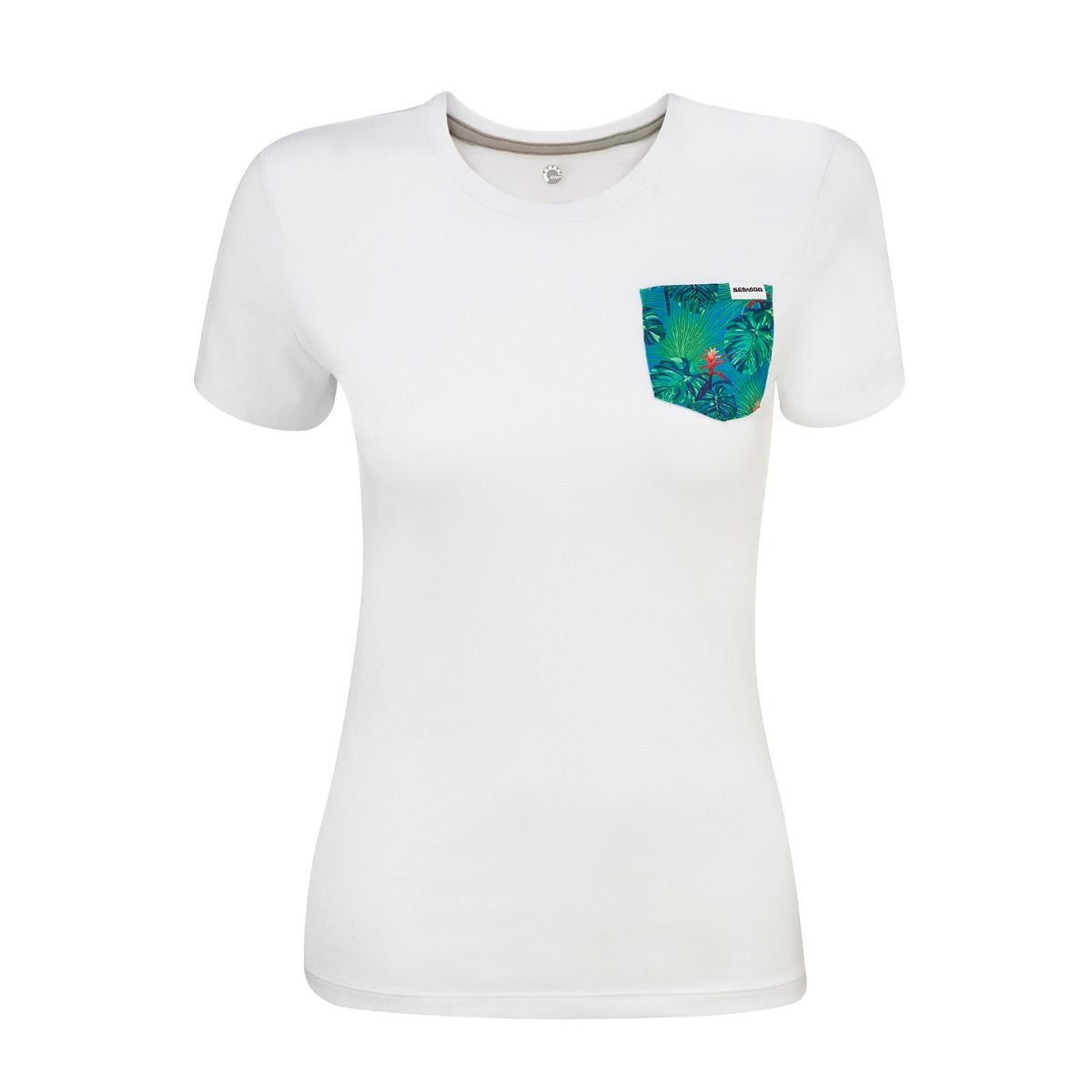 sea-doo-women-aloha-pocket-t-shirt-1 Футболка женская Sea-Doo Aloha с карманом — изображение 1