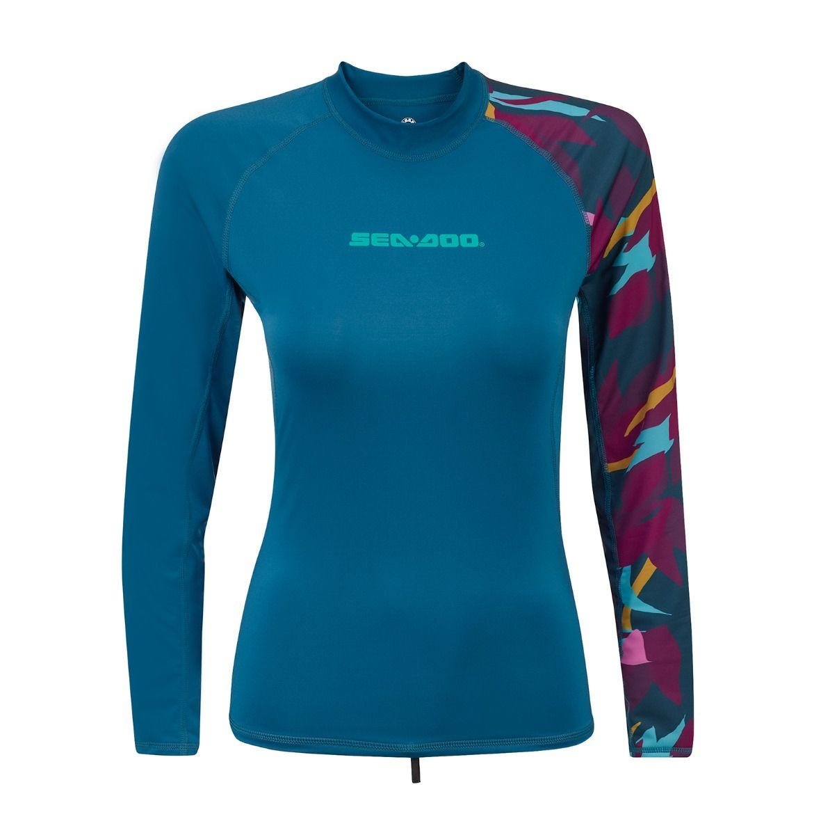 sea-doo-women-exotic-long-sleeve-rashguard-1 Футболка женская с длинным рукавом (рашгард) Sea-Doo Rashguard Exotic — изображение 1