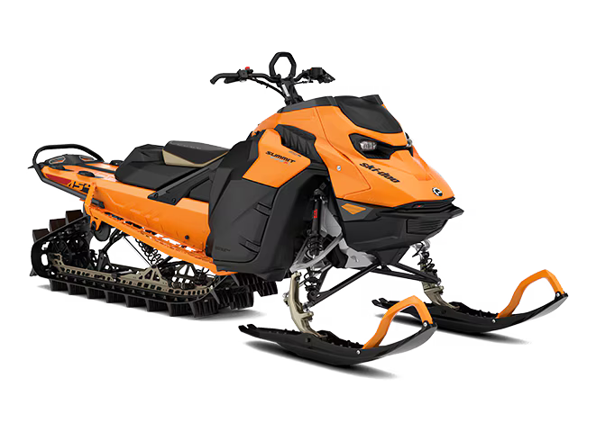 ski-my27-sum-x-850-e-tec-orange-crush-000tnvv00-studio-661x480-shadow-34f-na Ski-Doo Summit X 850 E-TEC TURBO R 154″ 10.25" Touchscreen — изображение 1