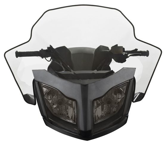 sport-performance-flared-windshield-2 Высокое ветровое стекло (44,5 см.) Sport Performance с боковыми дефлекторами — изображение 1