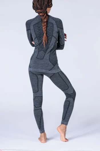 Брюки термобелье женское X-BIONIC® SYMBIO MERINO SHIRT LS WMN (XM-YPP2W24W) цвет: черный B001, серый G810