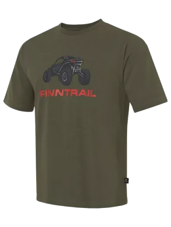 Футболка мужская Buggy 6716 Khaki (хаки), BlackYellow (черно-желтый) Finntrail — изображение 2